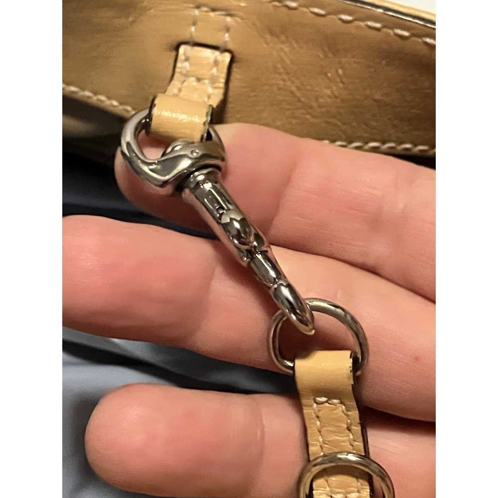 Vintage Coach Beige/ Tan  Pebbled Leather Slouchy Hobo Bucket Shoulder Bag 5715 - Picture 8 of 13